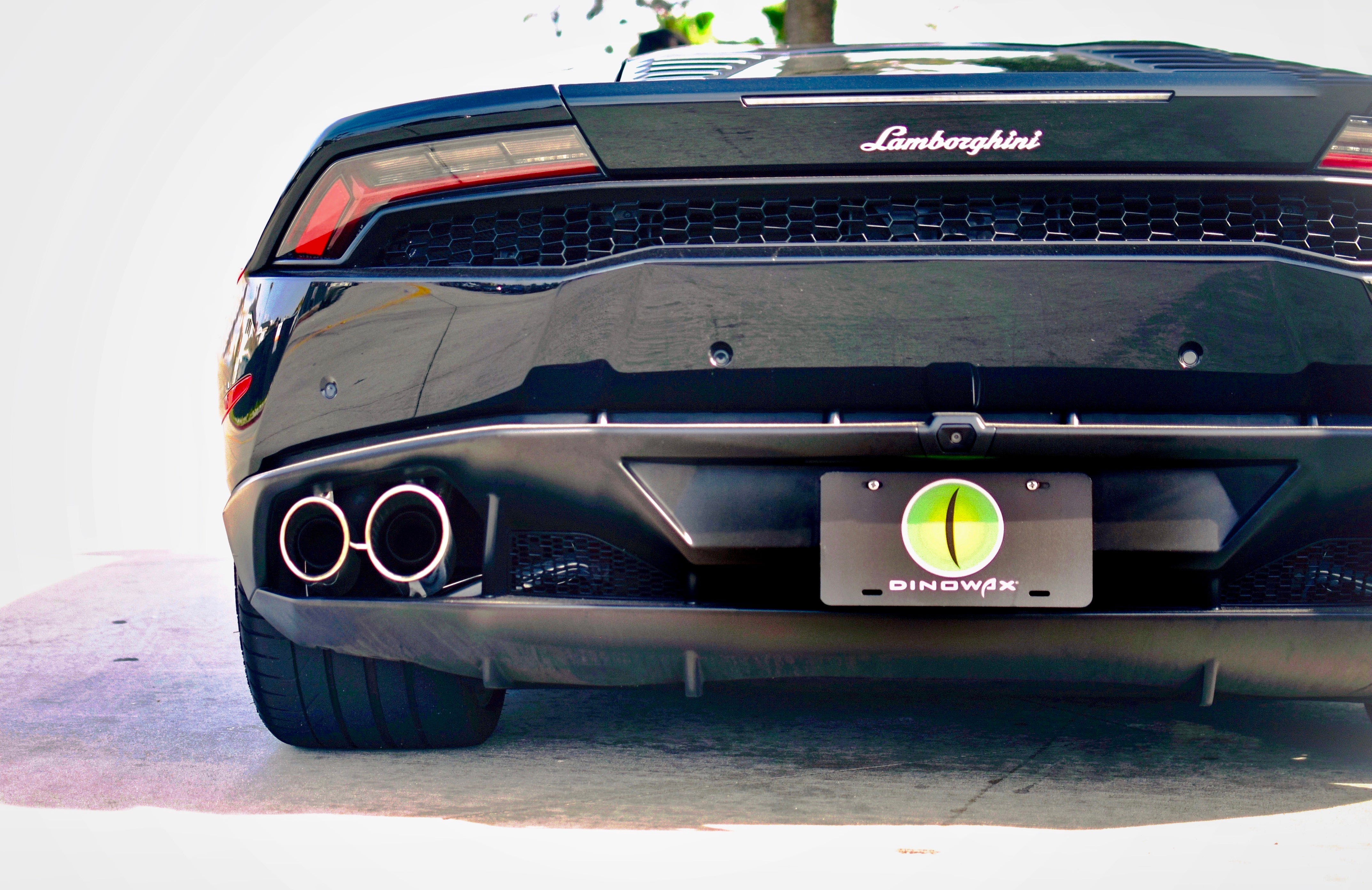 A Lamborghini with a Dinowax plate