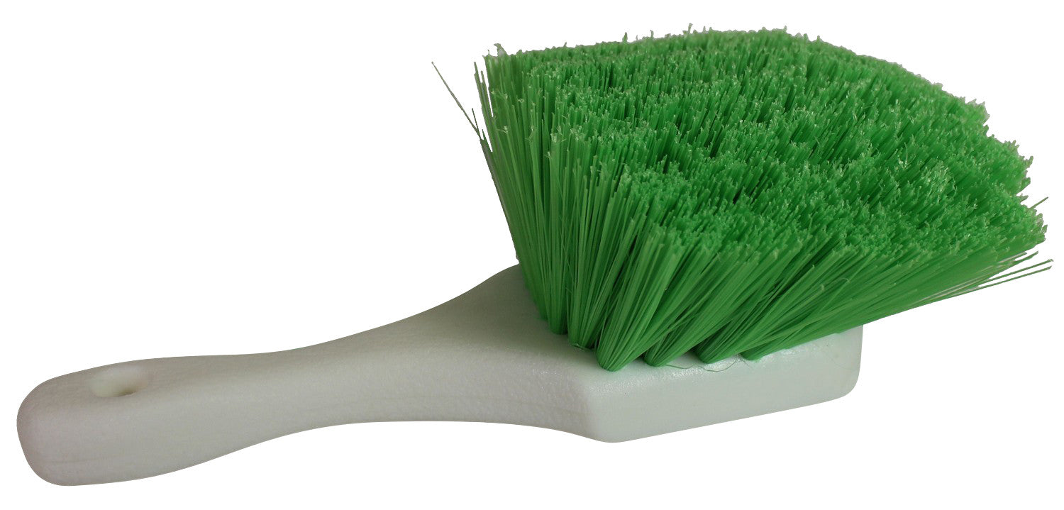 Green Short Handle Brush Medium Soft 
