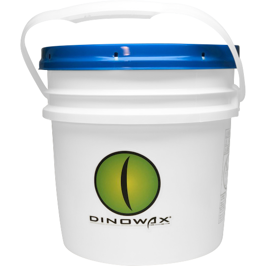 4.25gal White Dinowax Logo Pail w/ Lid